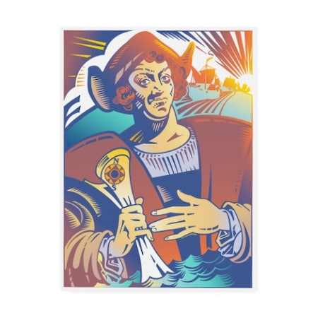 David Chestnutt 'Christopher Columbus' Canvas Art,35x47